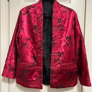 Satin Oriental jacket- reversible!